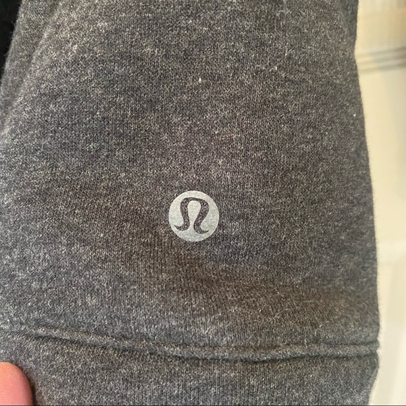 Lululemon & go Endeavor long sleeve heathered black cutout sweater size 4 - Picture 13 of 14